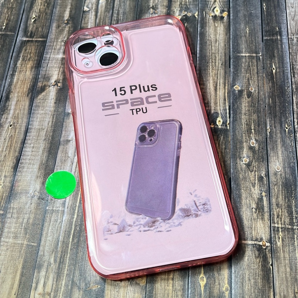 5for$10 Transparent Baby Pink iPhone 15 Plus Phone Case Phone Accessories NWT